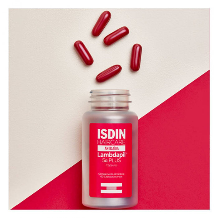 Isdin Haircare Lambdapil 5 Alfa-Plus Cápsulas Antiqueda 60un.